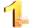 1 year commercial warranty