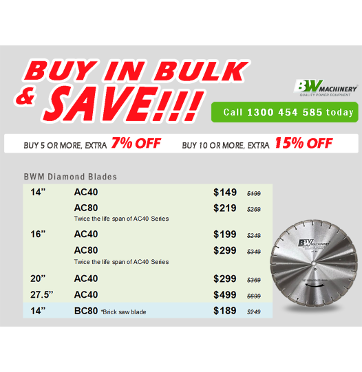 Diamond Blade Bulk Buy