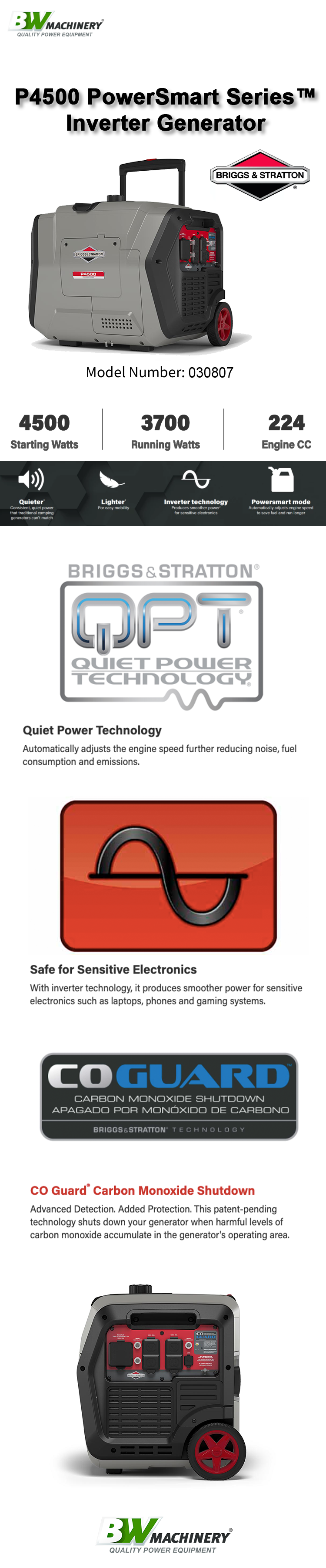 Briggs P4500 4.5 Feature Poster